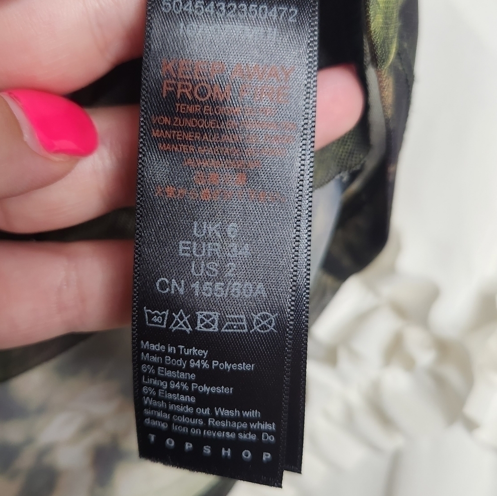 New Asos TopShop Tie Dye Mini Dress 2 - Picture 5 of 5